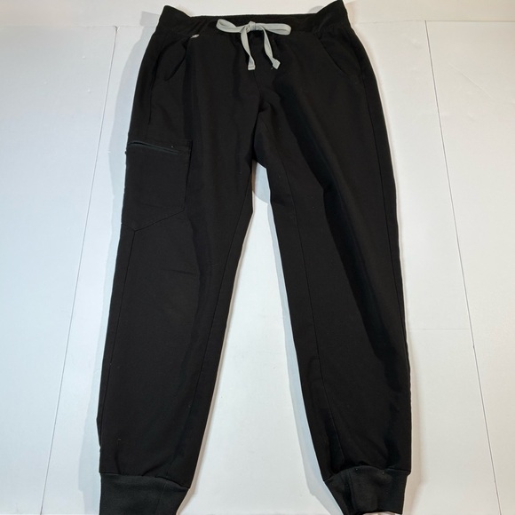 Figs Zamora Jogger Scrub Pants Black Size Small Drawstring Style: W18SW2005 - Picture 1 of 7
